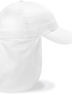 Beechfield B 11B Detská 6-panelová čiapka s kšiltom „Legionnaire Style“ 53.011B biela