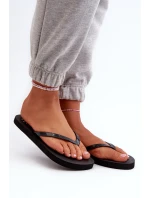 Damskie Japonki Klapki 4FMM00FFLIF018-21S Czarne