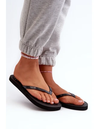 Damskie Japonki Klapki 4FMM00FFLIF018-21S Czarne