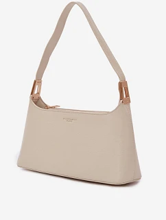 Kožená kabelka Tielle světle béžová