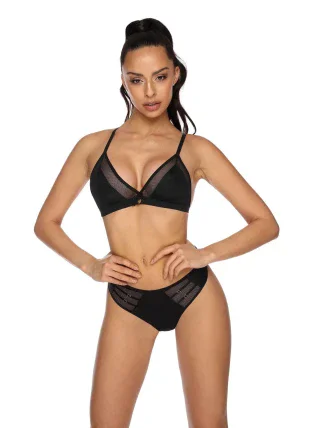 Dámska mäkká podprsenka M-3300/0 Janet Black - MAT