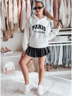 Dámska nadrozmerná mikina PARISSIA sivá FashionStreet BY1456 Dámska nadrozmerná mikina PARISSIA sivá FashionStreet BY1456