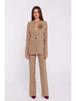 S370 Kvetinová bunda - béžová