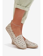Dámske baleríny 24TX02 gold - Sweet Shoes Dámske baleríny 24TX02 gold - Sweet Shoes