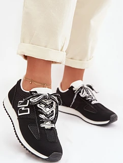 Dámské tenisky s ozdobným šněrováním Černé Henira