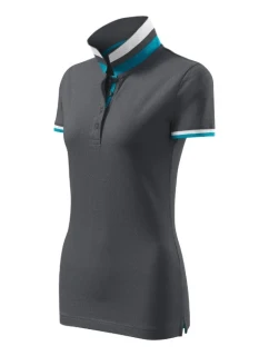 Polokošeľa Collar Up light anthracite