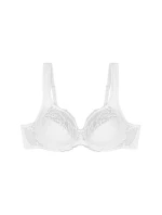 Dámska moderná čipkovaná+bavlnená podprsenka W02 - WHITE - biela 0003 - TRIUMPH
