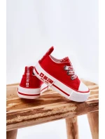 Dziecięce Materiałowe Trampki BIG STAR KK374051 Czerwone
