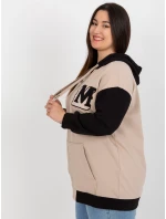 Blúzka RV BL 8272.85 čierna a béžová