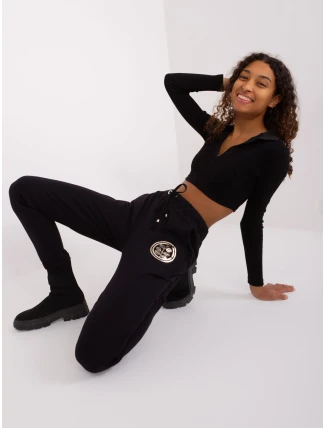 Tepláky RV DR 9260.61 čierna farba Tepláky RV DR 9260.61 čierna farba