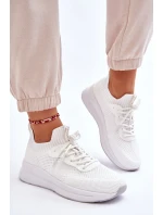 Damskie Wsuwane Sneakersy Cross Jeans LL2R4031C Białe