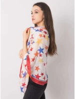 Šatka AT CH 1237 biela a červená