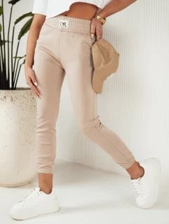 Dámske tepláky CYFL béžová FashionStreet UY1808