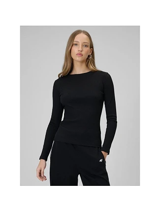 Dámsky rebrovaný úplet slim fit s dlhým rukávom 4F 4FRAW25TLONF656-20S dámske Dámsky rebrovaný úplet slim fit s dlhým rukávom 4F 4FRAW25TLONF656-20S dámske