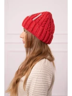 Dámska čiapka Selena K384 červená