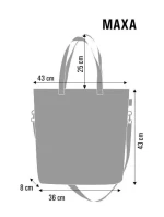 Nákupná taška Maxa Karuzela modrá - Bertoni