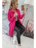 Fuchsiová bunda s potlačou nadmernej veľkosti Fuchsiová bunda s potlačou nadmernej veľkosti