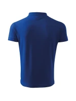 Pánska polokošeľa Pique v kráľovskej modrej farbe