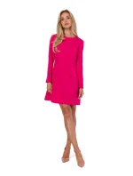 Dámske šaty M753 ružové - MOE Dámske šaty M753 ružové - MOE