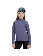 Dievčenská fleecová mikina 4F F060 tmavomodrá 4FJWAW25UFLEF060 31S
