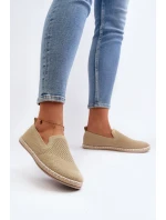Wsuwane Damskie Espadryle Beżowe Harmonie