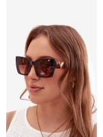 Dámské sluneční brýle kočičí oko hnědé