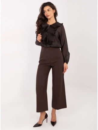 Košeľa IT KS 28990.05P tmavohnedá