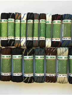Šnúrky do topánok – ploché, 100 cm – 160 cm – Proma Sport