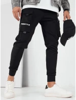 Pánske bojové nohavice čierne FashionStreet UX4155