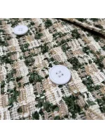 Krátke zelené dvojradové sako (AG3-1812)