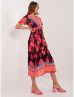 Šaty DHJ SK 11331 5.19 čierna a červená