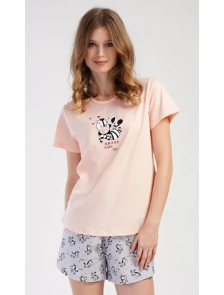 Dámske pyžamové šortky Zebra
