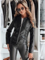 Dámska kožená bunda CHICLEATHER black FashionStreet TY4969