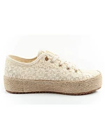 Lee Cooper Dámske šnurovacie športové topánky Beige Dámske tenisky na platforme Lee Cooper Dámske šnurovacie športové topánky Beige Dámske tenisky na platforme