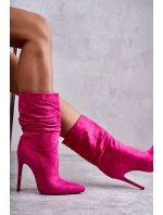 Dámske gumáky squeezy boots pink Laguna
