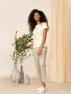 Dámske nohavice OTHAW22TTROF044-83S béžové - Outhorn