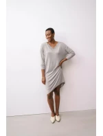 Dámska nočná košeľa Timeless Sensuality NDK LSL - GRAY - sivá 7816 - TRIUMPH