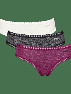 sloggi GO Crush Hipster C3P – čierna kombinácia – SLOGGI čierna kombinácia – SLOGGI