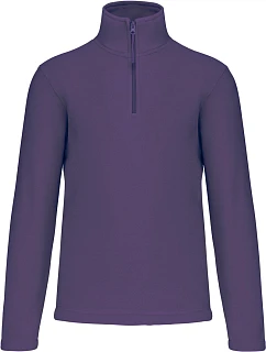 Kariban K 912 Mikina z mikrofleecu so zipsom na 1/4 dĺžky „Enzo“ 20.K912 fialová