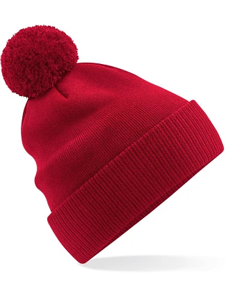 Beechfield B 450N Pletená bio čiapka s bambulou „Snowstar®“ 53.450N classic red Beechfield B 450N Pletená bio čiapka s bambulou „Snowstar®“ 53.450N classic red