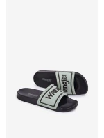 Klapki Męskie WRANGLER AVERELL SLIDER MEN LOW 20251042.52D Jasnozielone