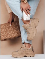 Dámske tenisky na hrubšej podrážke NEWMOVE khaki FashionStreet ZY0598