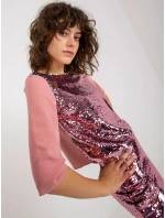 Blúzka LK BZ 507300.88 tmavo ružová