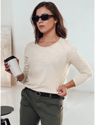MINIMODA dámska blúzka s príveskom v jednej veľkosti béžová FashionStreet RY2680