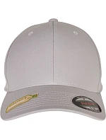 Flexfit 6277RP 6-panelová čiapka z recyklovaného materiálu Flexfit 55.77RP strieborná