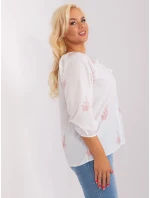 Blúzka LK BZ 509324 1.81P biela a ružová