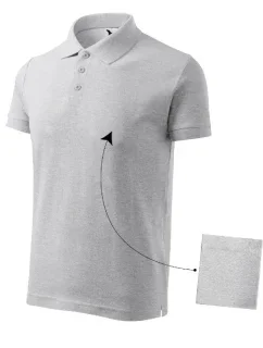 Bavlnená pánska polokošeľa svetlosivá