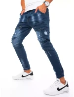Pánske džínsové cargo modré tepláky FashionStreet UX3271 Pánske džínsové cargo modré tepláky FashionStreet UX3271