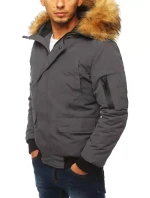FashionStreet tmavosivá pánska zimná bunda TX3942