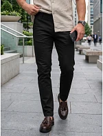 Pánske nohavice chinos black FashionStreet UX4495